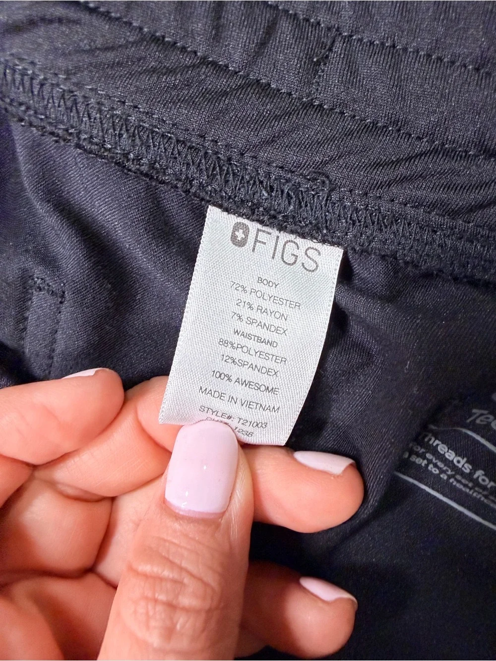 Figs Men's Black Drawstring Jogger Pants